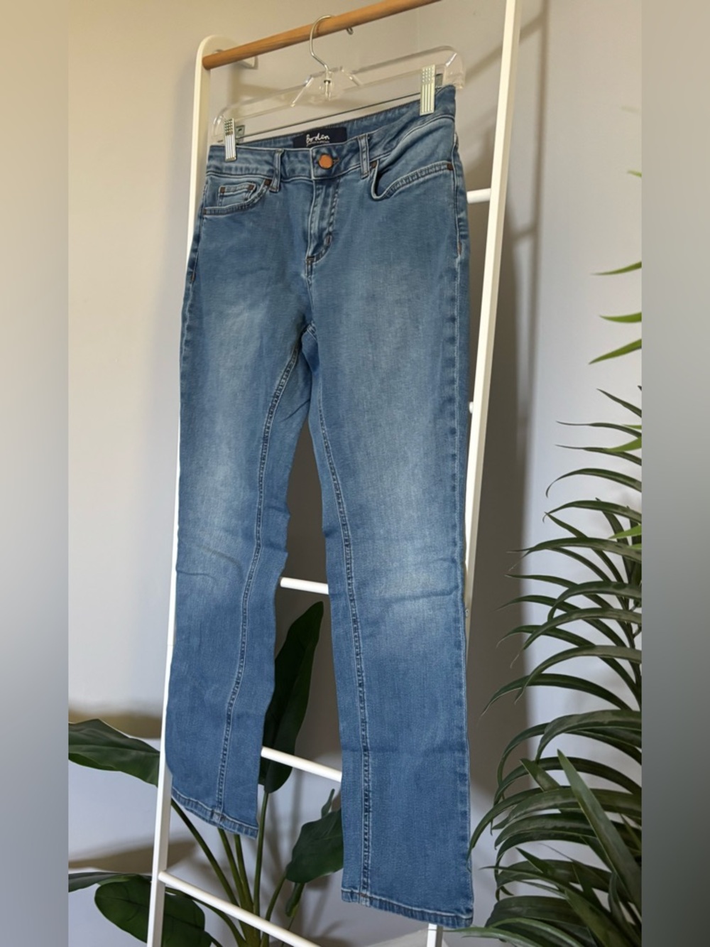 Boden Women's Light-Mid Blue Straight Leg Jeans - Picture 3 of 16